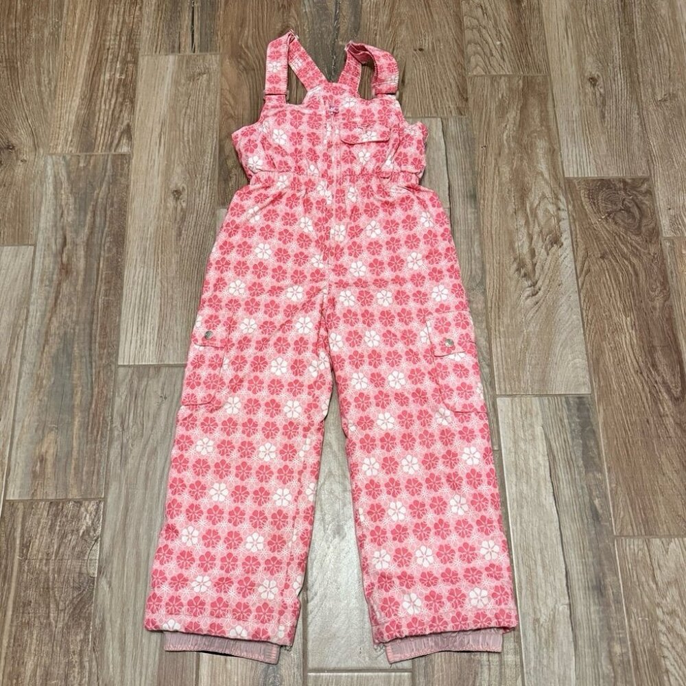Fera Girls Flower Snow Bib